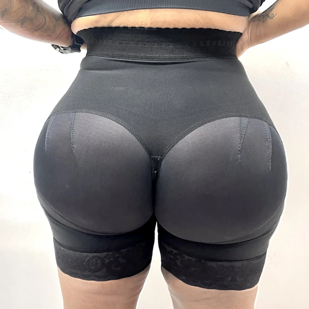 Slimming Fajas Lace Butt Lifter Charming Curves Butt Lifting BBL Hourglass FIgure Short 3 Hooks Waist Trainer Fajas Colombianas waist trainer shapewear panties push up panties shapewear workout pants butt hip enhancer ice silk panties