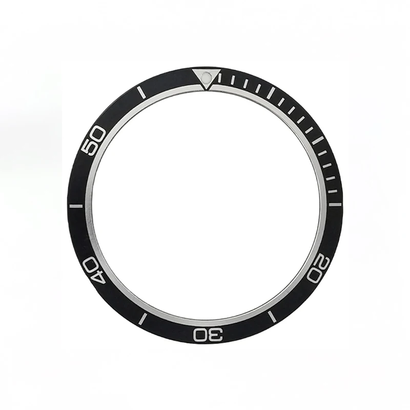 Sleek Flat Fashion Aluminum Watch Bezel Insert - Classic Men's Timepiece Accessory