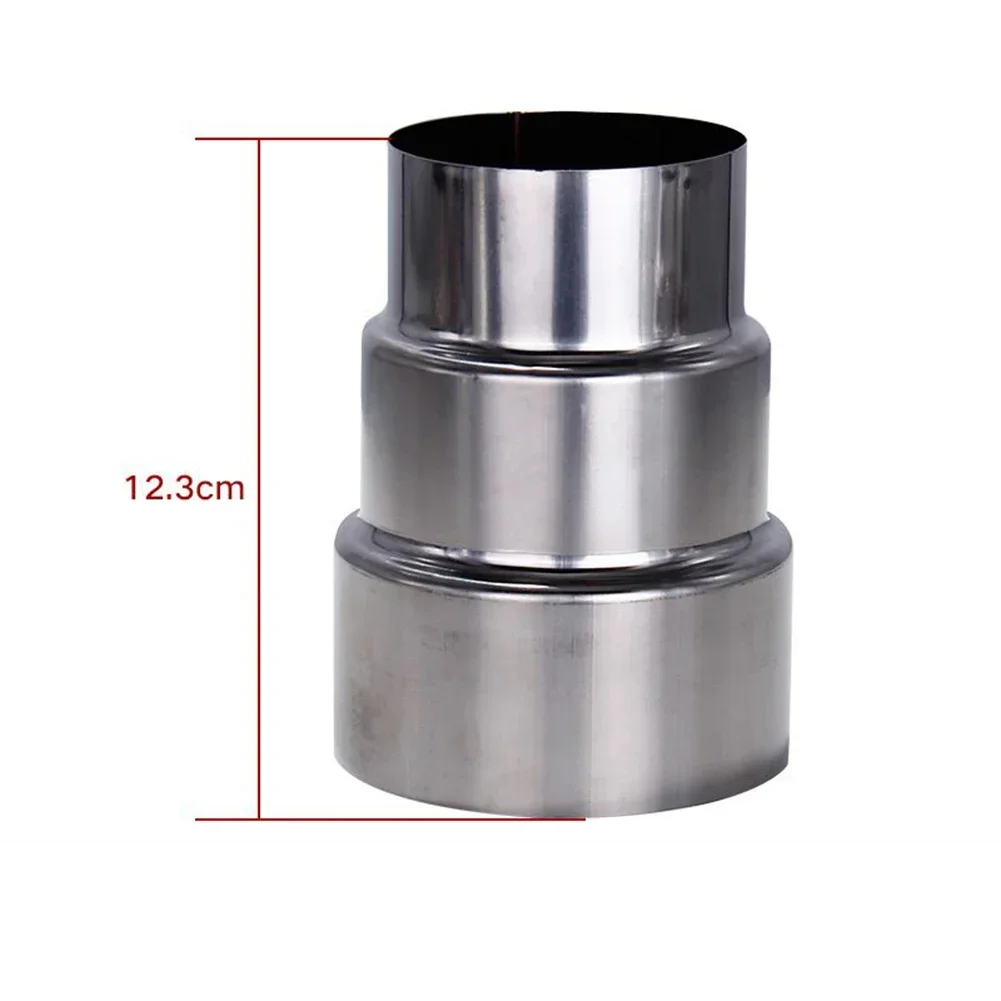 Duct Pipe Connector Ventilation Pipe Reducer Stainless Steel Flue Exhaust Pipe Liner Reducer