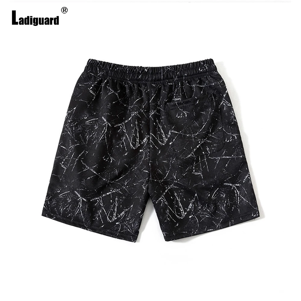 Ladiguard Plus size Men Patchwork Shorts 2022 Summer New Sexy Drawstring Shorts Male Casual Stand Pocket Beach Half Pants Homme best men's casual shorts