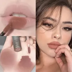 Waterproof Long - Lasting Matte Nude Brown Lip Gloss (Color05)