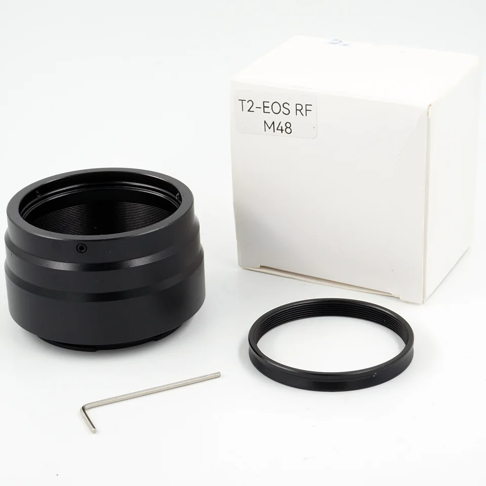 Adattatore Anello M48 X 0.75 Per Nikon AI E Canon EOS - Collegamento Telescopi E Oculari Alle Fotocamere DSLR