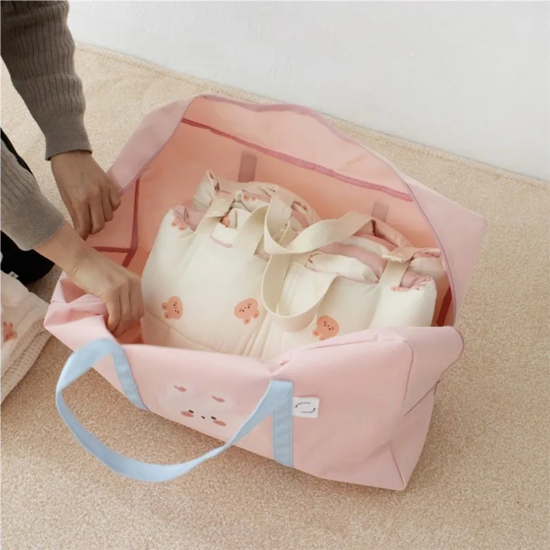 Large Capacity Mommy Bag for Maternity Hospital Bag Kindergarten Quilt Storage Bag Diaper Baby Items Organizer Travel Bag 6