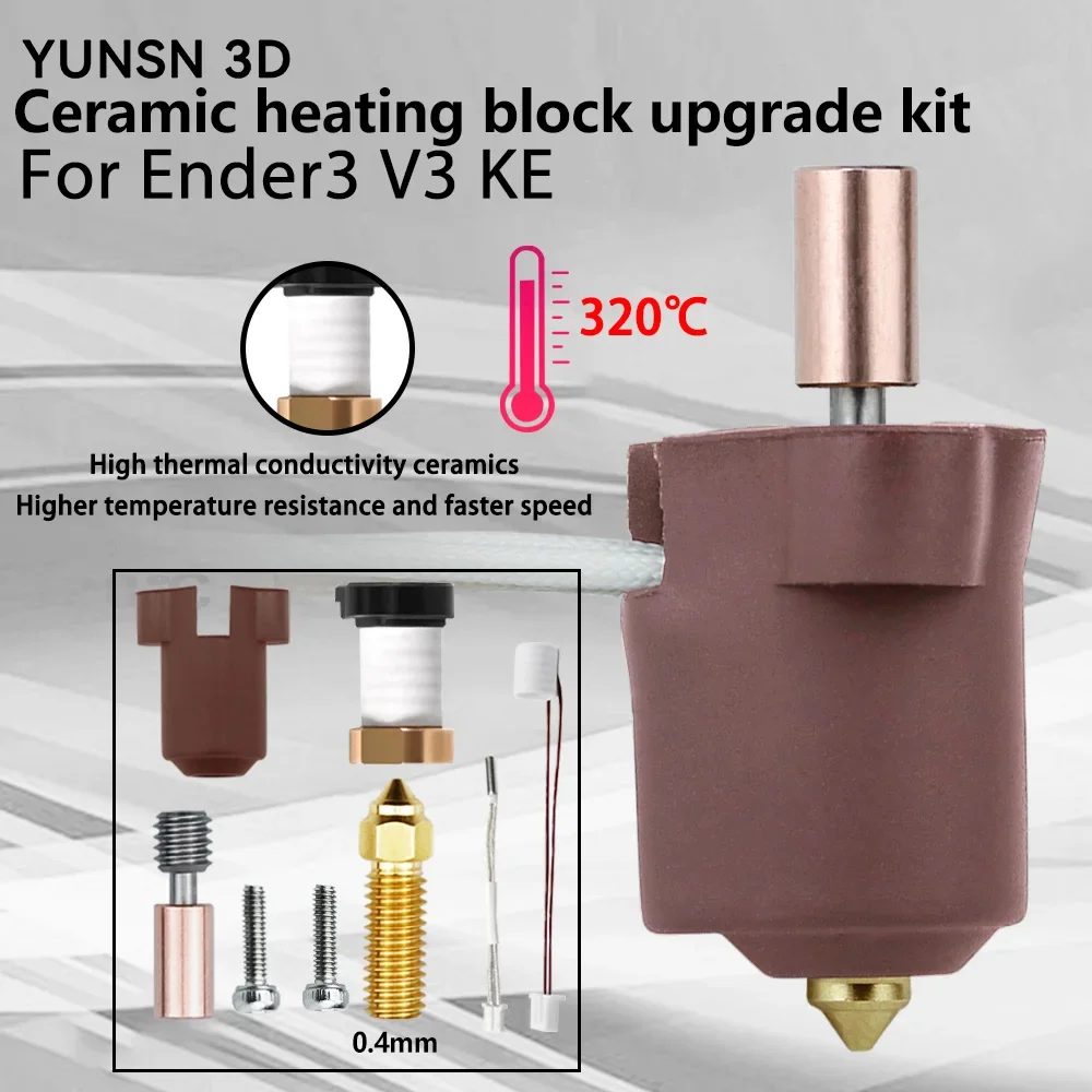 Creality Ender 3 V3 KE Keramik Heizblock Kit - 300°C Hochtemperatur Hotend Für 3D-Drucker