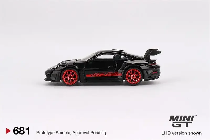 

MINI GT 1:64 RS, черно-красная литая модель автомобиля