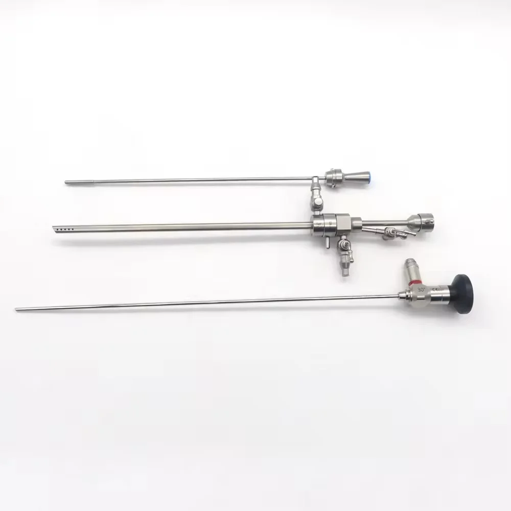 Rigid Hysteroscope 2.9mm 30&deg; Examination Surgery Set Endoscope Cystoscope Cystoscopy Hysteroscopy