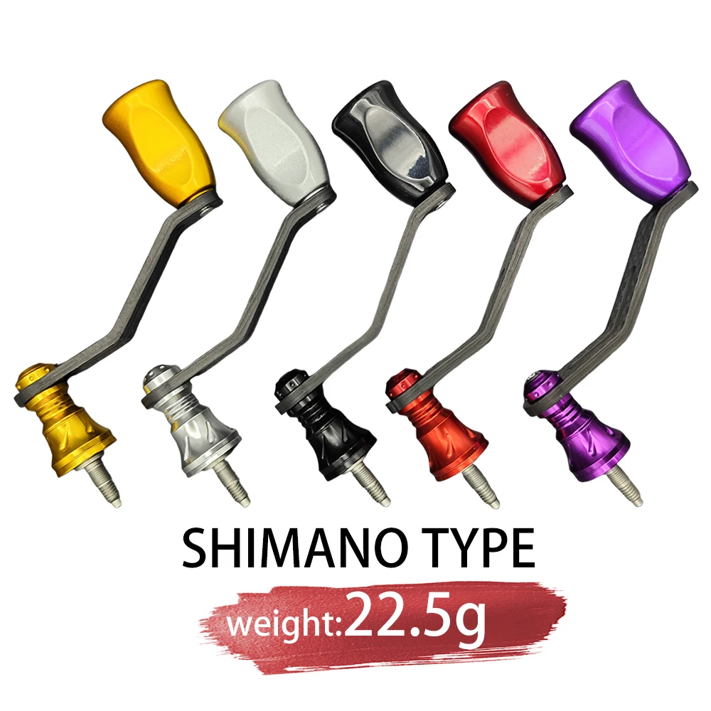 Screw-in Type Carbon Fiber Fishing Reel Handle for DAIWA, SHIMANO Spinning Reel Handle Replace Spare Part