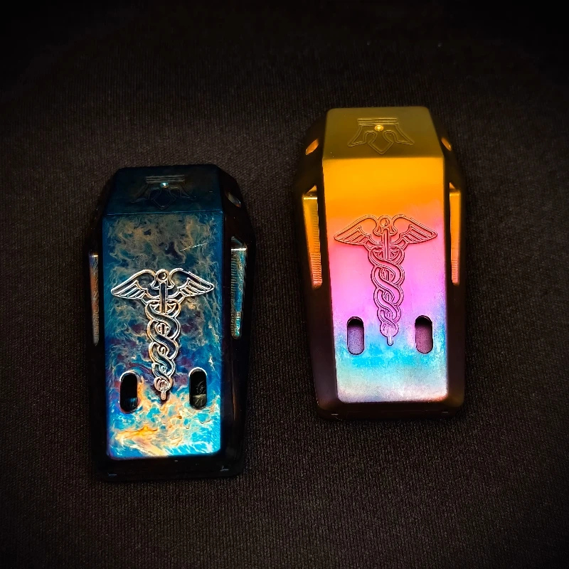 ZaoDong EDC 티타늄 합금 기계식 리바운드 피젯 푸시 카드 햅틱 슬라이더 다중 사운드 효과 감압 손가락 장난감