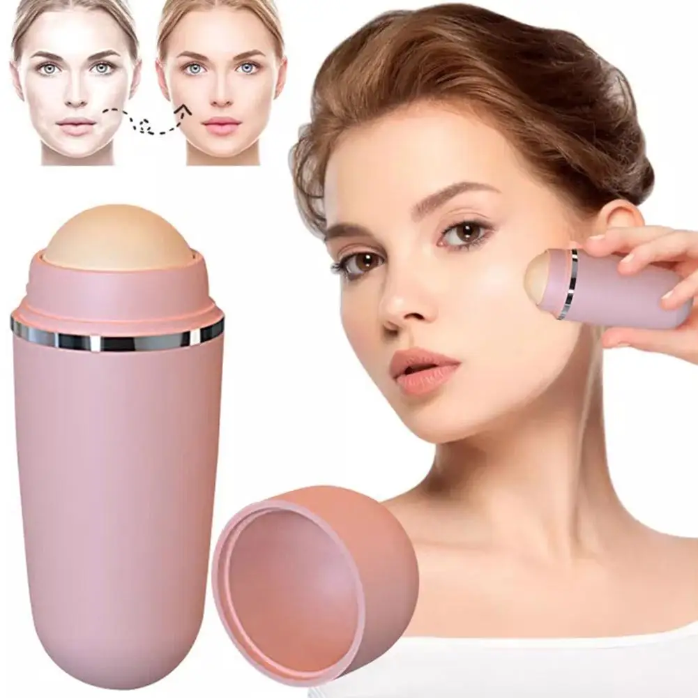 

Face Oil Absorbing Roller Volcanic Stone Blemish Remover Face T-zone Oil Removing Rolling Stick Ball Summer Face Shiny Changing