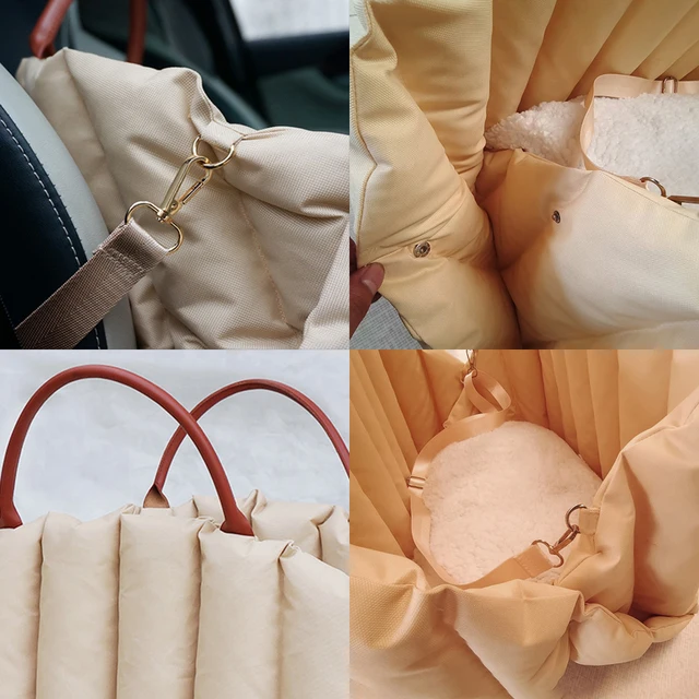 Safety Dog Car Carrier Handbag Seat for Small Dogs Cat Portable Puppy Carrier Tote Safety Pet Booster 4
