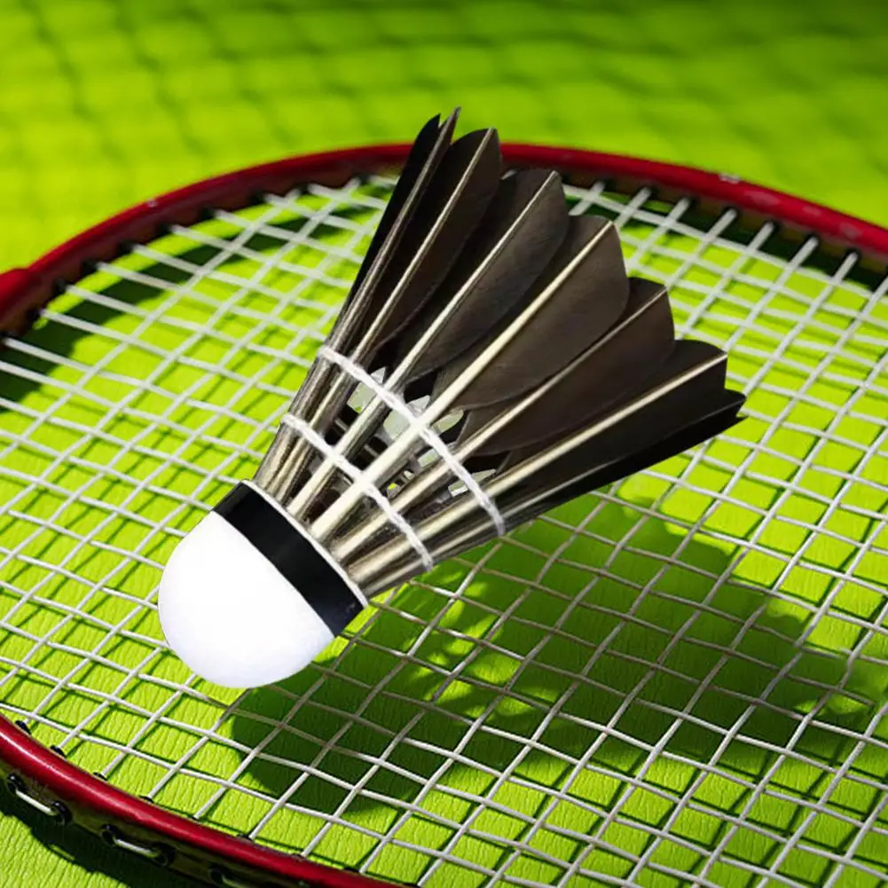 3/6/12/36PCS Badminton Shuttlecocks Black Goose Feather Badminton Balls for Training Sports Ball