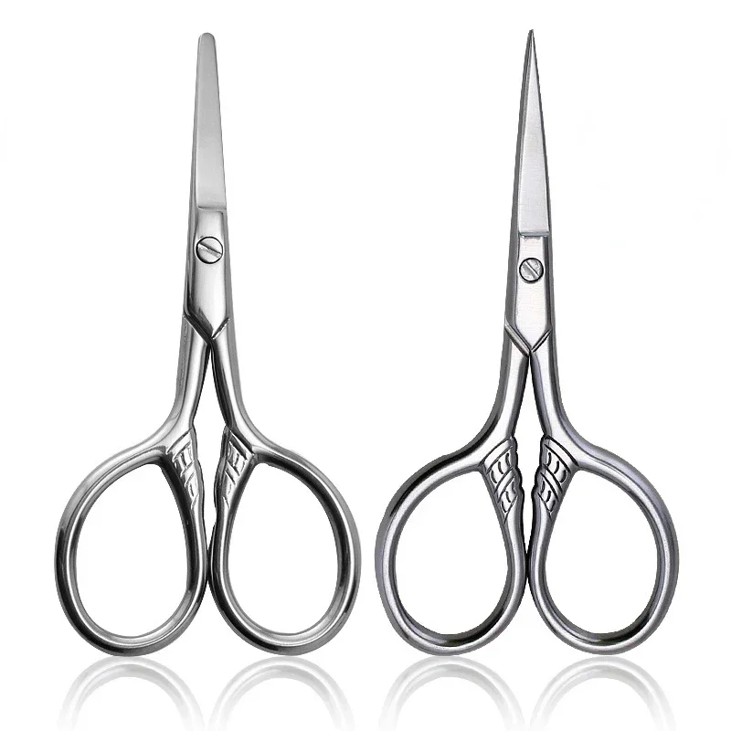 Stainless Steel Scissors 1Pcs Stainless Steel Small Makeup Grooming Scissors Eyebrows For Manicure Nail Cuticle Beard And Mustache Trimmer Nose Hair Tool