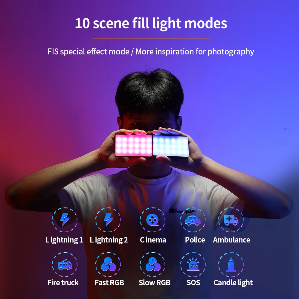 Pixel G6 RGB телефон, фото, портативный, заполняющий телефон, CRI95 +  2500-8500K ЖК-дисплей, Холодный башмак для прямой трансляции видео |  AliExpress