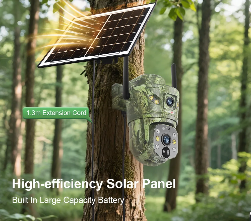 PTZ outdoor camera rotation