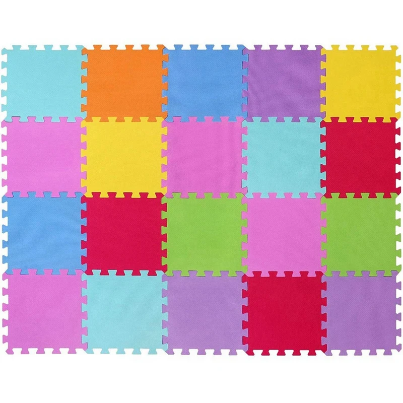 Play Mats Puzzle Modular Colored 20 Pieces 30X30 Cm Soft Eva Foam Children's Puzzle Rug For Tatami 3