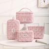 Cosmetic Bag Vintage Flower Women Cosmetic Bag Portable Zipper Makeup Travel Organizer Female Handbag Toiletry Quilting Bag 1