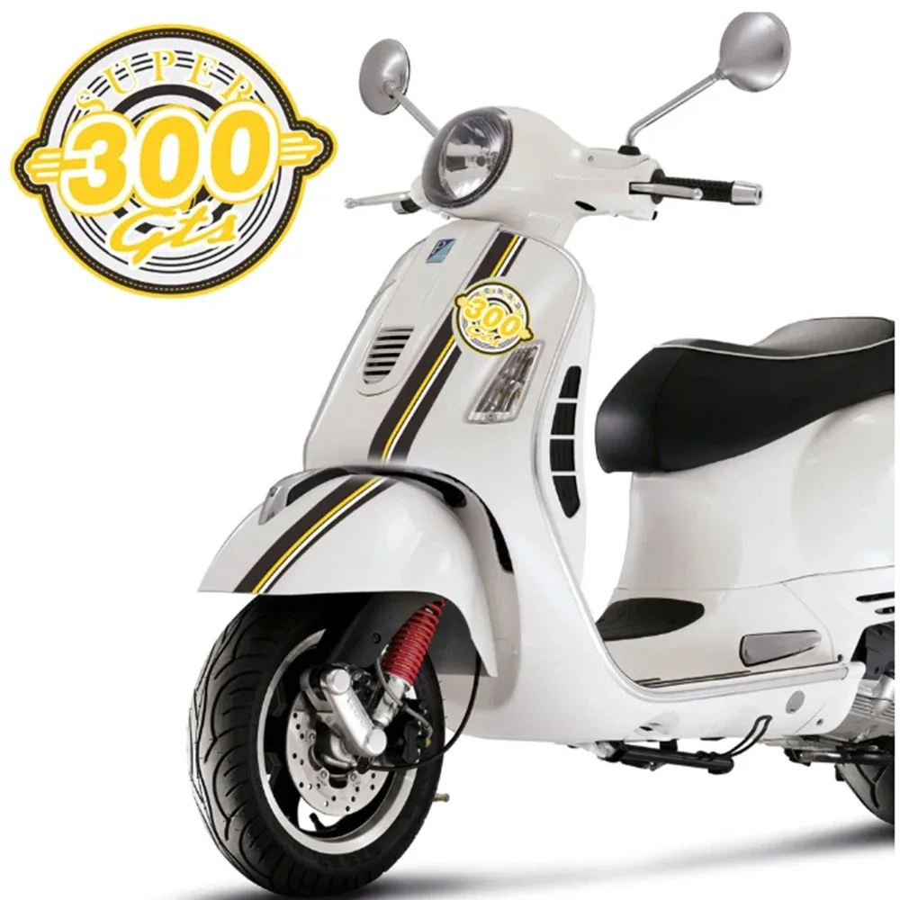 Motorcycle Body Shell Decal For PIAGGIO VESPA GTS SUPER 300 GTS300 Sport Emblem Logo Stickers