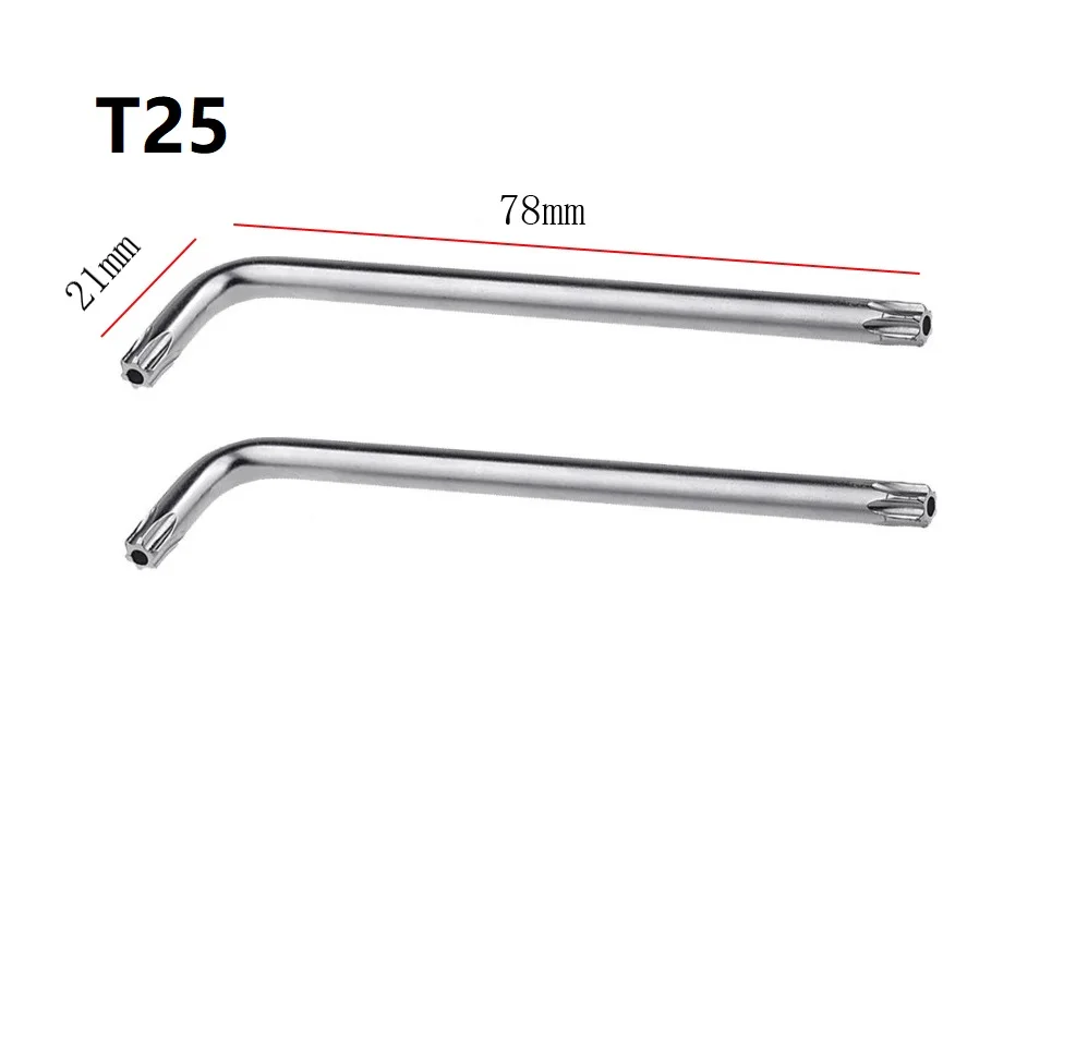 2 stücke Torx Hex Schlüssel Schraubendreher Schlüssel T30 T20 T25 T15 Legierung Stahl Doppel-Ende 2-weg Mini Torx schraubendreher Schraubenschlüssel Werkzeug – Detail 3