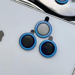 Luminous Full Cover Camera Lens Protector with Ceramic Rings - 17(2pcs (Blue)