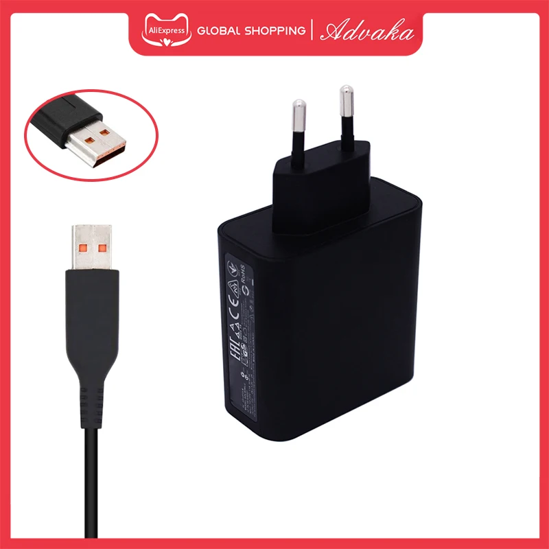 Advaka 20V 3.25A 65W AC Adapter Charger For Lenovo Yoga 900 700 900S 3 4 Pro 900-13ISK 900-13ISK2 900-131SK 900S-12ISK 1370 1470