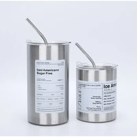 320/600ml Mug Coffee Cup With Lid Espresso Cups Aesthetic Cold Stainless Steel Pretty Coffeeware Drinkware Drink Items Straw Bar 4