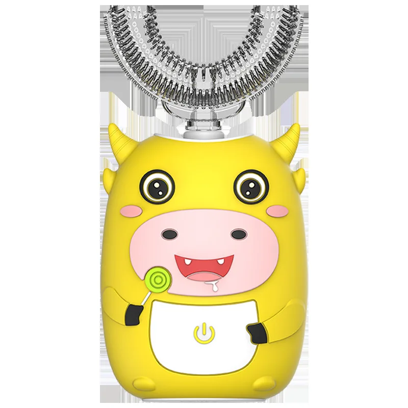 thumbnail image 1 of Cepillo de dientes en forma de U de gran venta, cepillo de dientes eléctrico sónico para niños, boquilla inteligente musical, cepillo de dientes eléctrico impermeable para niños, 1 of 5