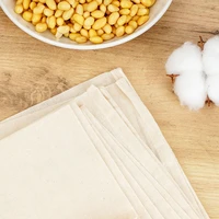 Sacs de lait de noix en tissu de fromage en coton, sacs de passoire en tissu de fromage pour égoûter des sacs filtrants de cuisine réutilisables pour les passoires de thé et de yaourt 5