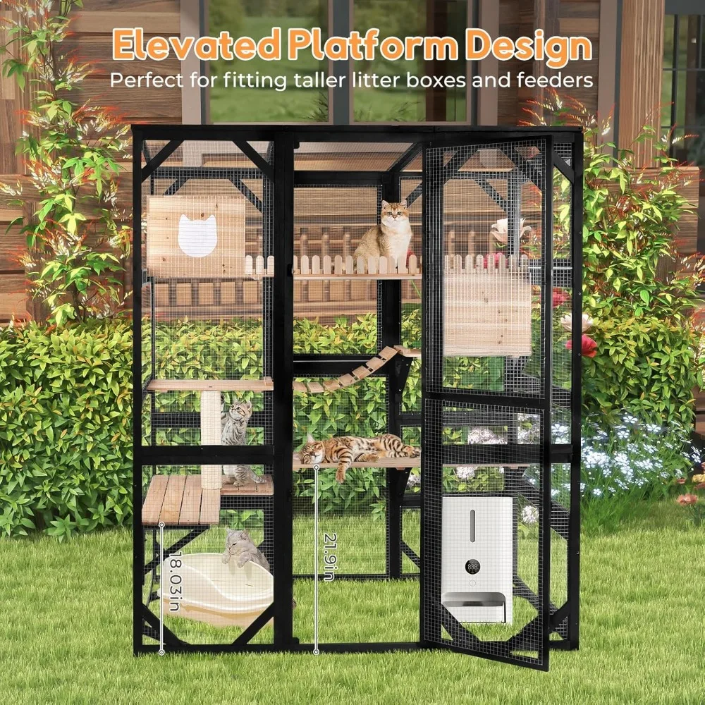 Large Cat Catio Outdoor Window Enclosure 4