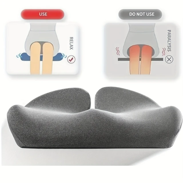 Pressure Relief Cushion Suitable for prolonged sitting in office chairs, wheelchairs, car seats,  seats - Memory Foam Haemorrhoi 2