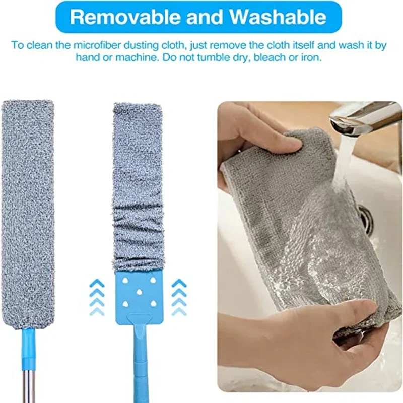 Telescopic Duster Brush for Household Cleaning Long Handle Mop Gap Dust Cleaner Bedside Sofa Brush Tool cleaning duster