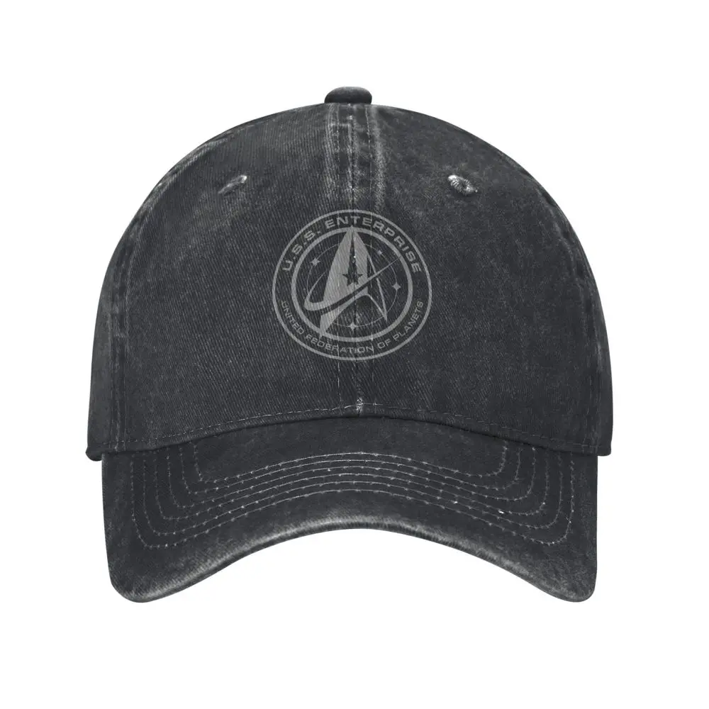 Stars Treks Entdeckung Baseball mützen klassische Distressed Baumwolle Film TV Snapback Cap Männer Frauen Outdoor verstellbare Passform Hüte Kappe – Detail 1
