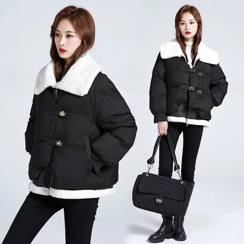 high-end-fur-integrated-down-cotton-jacket-korean-loose-womens-parkas-2023-new-fashion-versatile-cold-resistant-winter-coat