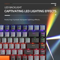 Machenike K500A-B84 Mechanical Keyboard 75% TKL Hot-Swappable Wired Gaming Keyboard 6-Color Backlit 84 Keys For PC Gamers Laptop - Image 4