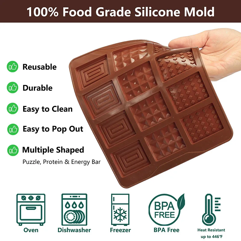 Molde Silicona Chocolate Molde Para Barra De Chocolate Moldes Para Chocolate Moldes G | Cuotas Molde Para Turron Silicona