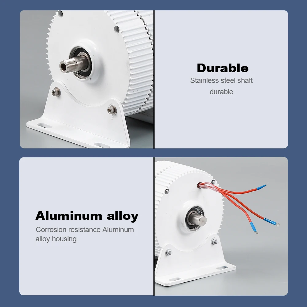 2KW 2000W 5000W Electric Generator Windmills Water Turbine Gearless Permanent Magnet Generators Power 12V 24V 48V For Home Use