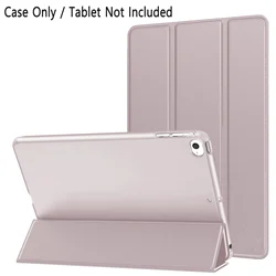 Premium PU Leather Magnetic Flip Smart Cover with Soft Silicone Back Shell (Pink)