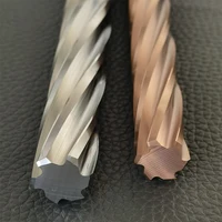 YZH 200mm Carbide Machine Reamer Extended HRC60 Coated Spiral Groove Tolerance H7 Harened Steel Metal Cutter CNC Turning Hole 2