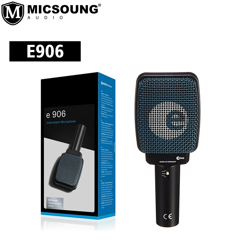 

E906 Professional Supercardioid Dynamic Instrument Microphone With Switchable Presence Filter