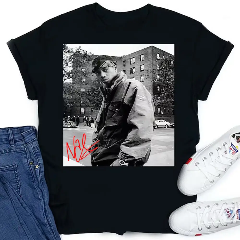 Hot Nas Illmatic Shirt New Black S-234Xl Tee Thaeb01390 Maniche Lunghe