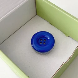 Colorful Button Phone Grip and Stand - Cute Foldable Ring Holder in Solid Colors (Dark Blue)