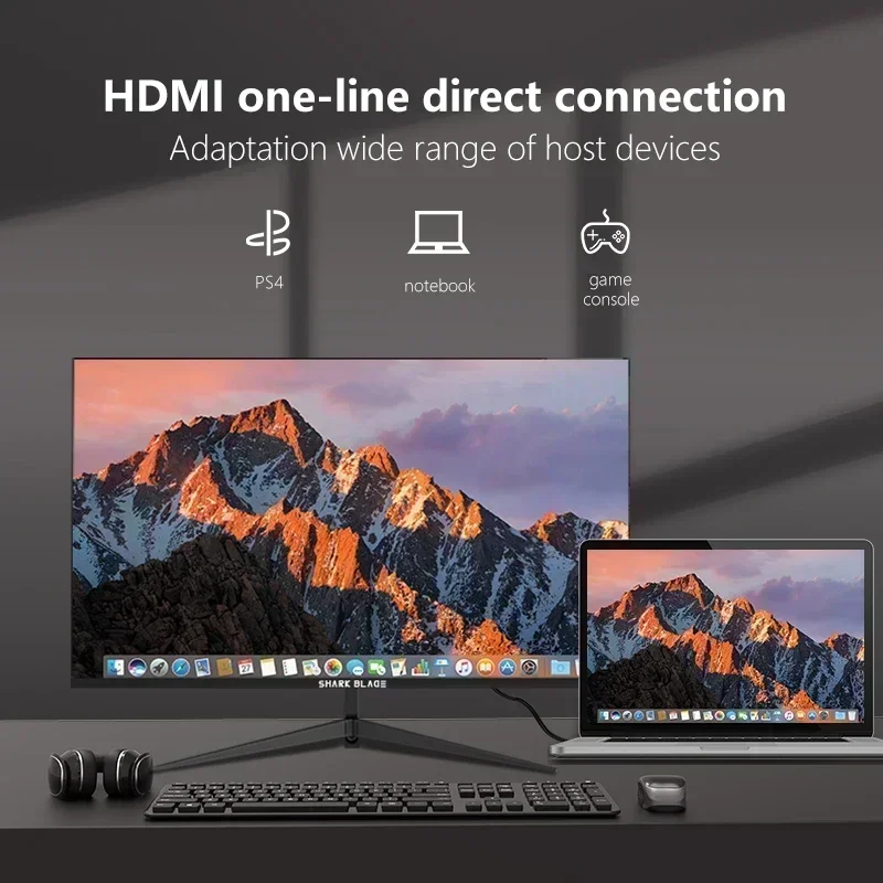 LCD 100HZ ÷ ȭ ǻ , PC 1920*1080 HD ̹ ÷, VGA HDMI ̽, 27 ġ 