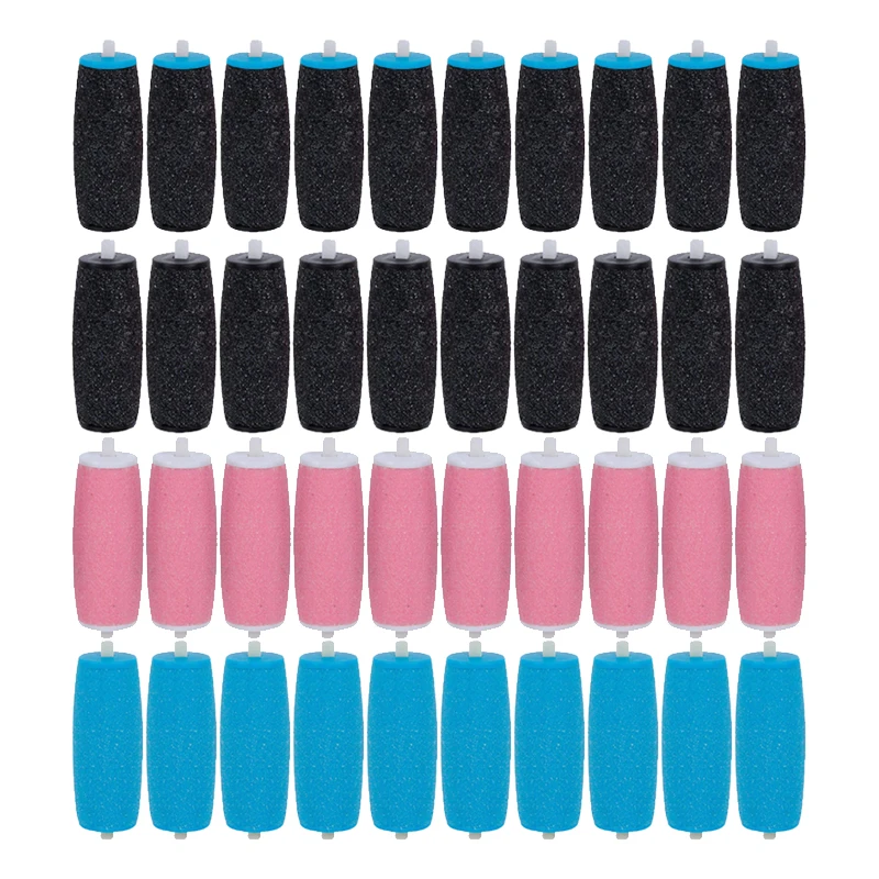 40 Pieces New Arrival Foot Care Tool Head Dead Skin Calluses Crusty Remover Replacement Roller For Scholls File Foot Care Tool