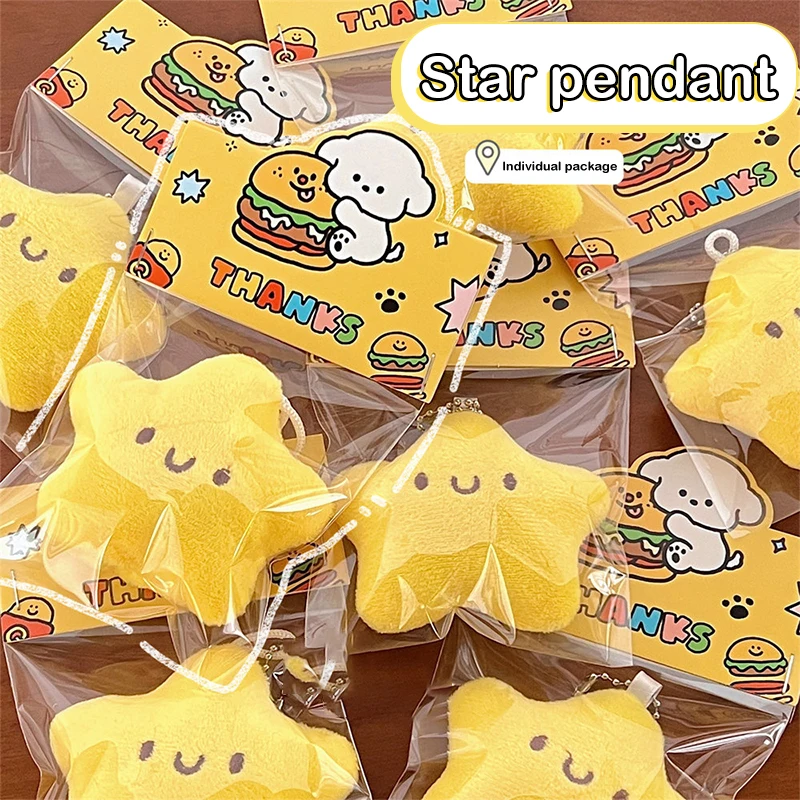 

Interesting Playful Little Star Plush Funny Pendant Cute Keychain Accessories Bag Hanging Ornaments Lovely Doll Key Ring Pendant