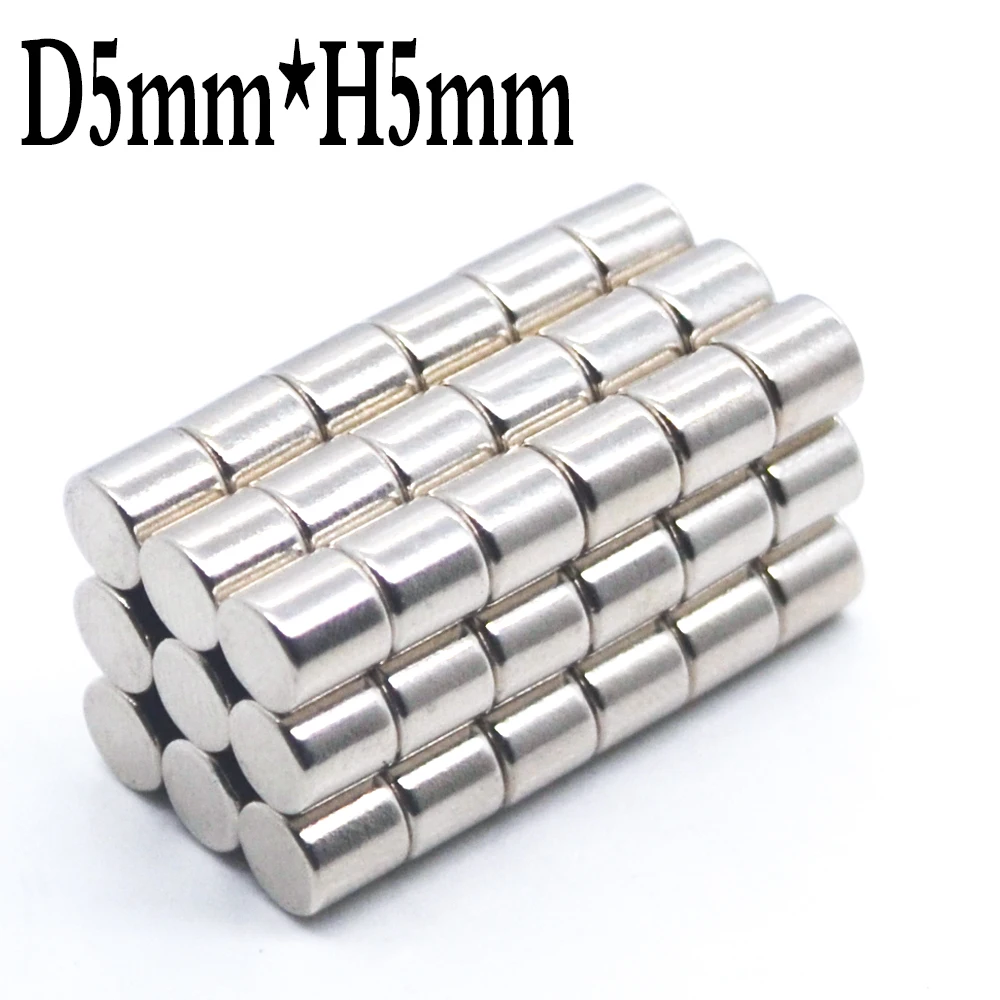 100Pcs Mini Small N35 Round Magnet 5x1 5x1.5 5x2 5x3 5x4 5x5 mm Neodymium  Magnet Permanent NdFeB Super Strong Powerful Magnets - AliExpress