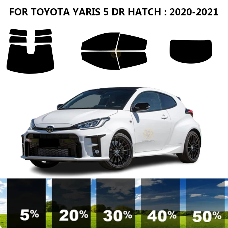 

Precut nanoceramics car UV Window Tint Kit Automotive Window Film For TOYOTA YARIS 5 DR HATCH 2020-2021