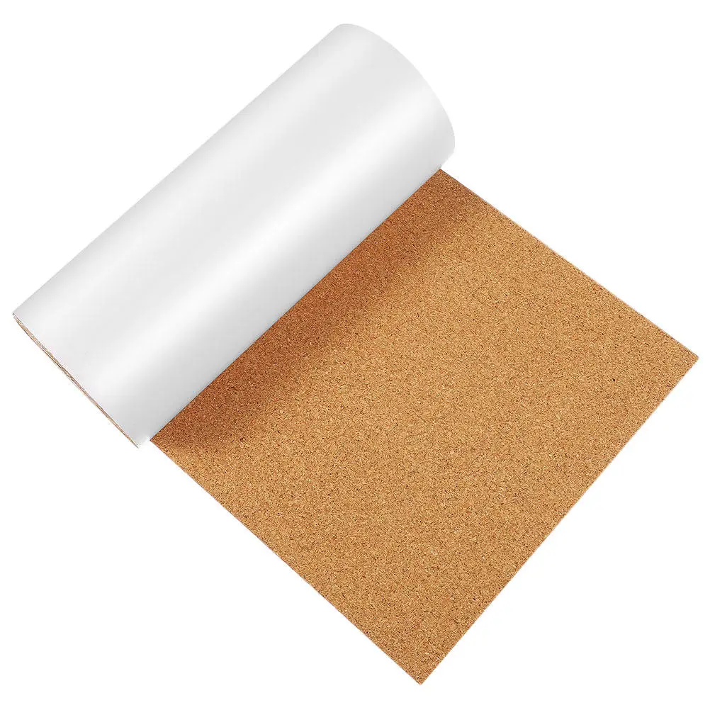 자가 접착식 코르크보드 롤 20x200cm 1mm 두께 코르크 시트 DIY 서랍 라이너 벽 보드 소음 감소 공지 메모 홈 인테리어용