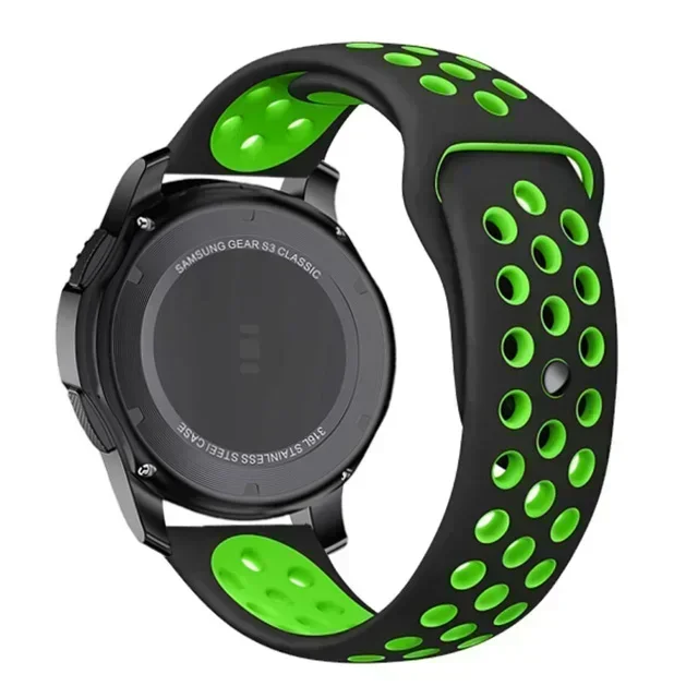 Breathable 22mm Silicone Sport Wristband