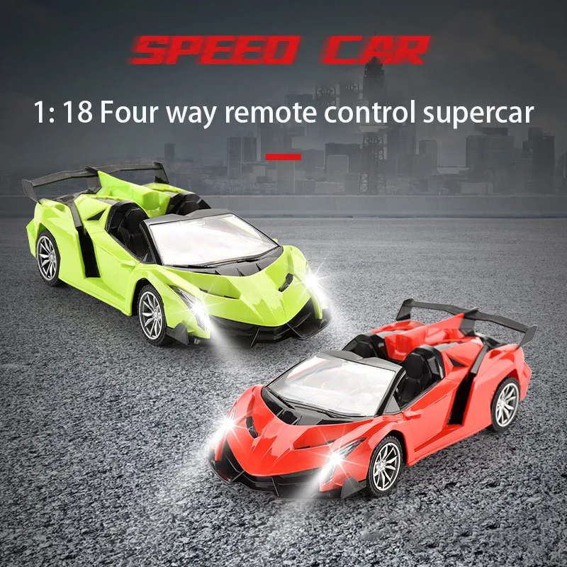

1:18 Rc Car Radio Control luminescent Drift Racing Child Toy Four Way Remote Control Vehicle Models Electric Auto Toys For Boys