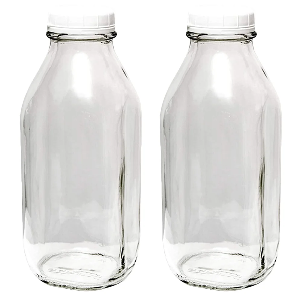 

Milk Glass Bottles Wholesale Bottle Jug Vintage Lids Container Jars Jar Small Drinking Reusable With