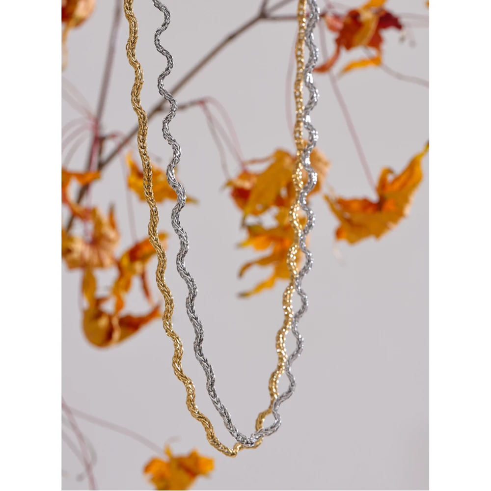Yhpup Stainless Steel Necklace Waterproof